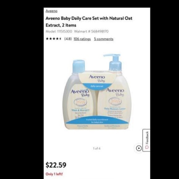 AVEENO BABY wash&shampoo and Daily moisture lotion - Picture 5 of 5